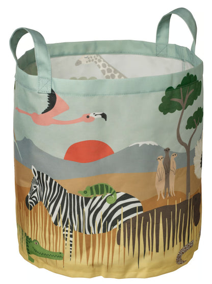 IKEA SANDLÖPARE Storage bag, multicolor/savannah