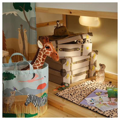 IKEA SANDLÖPARE Storage bag, multicolor/savannah