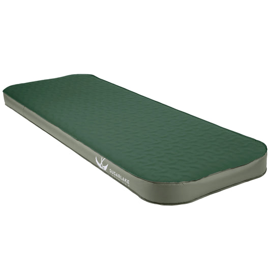 SugarLake Gear Co. 3D Self-Inflating Sleeping Pad – 4” Thick, 4-Season Camping Mattress with Carry Bag