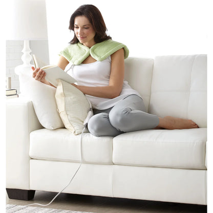 Sunbeam Renue Neck and Shoulder Heating Pad with Moist Heat Option - Green