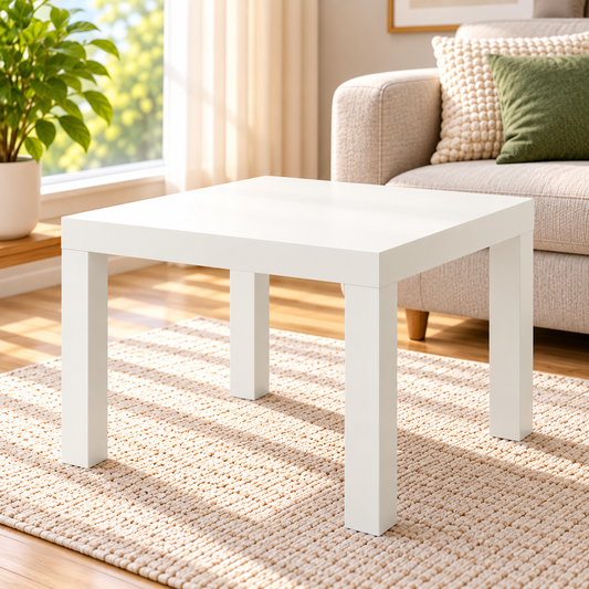IKEA LACK Modern Square Side Table, White, 55 × 55 × 45 cm, Lightweight Minimalist End Table with Easy Assembly, Stylish Sofa Side Table & Bedside Nightstand for Living Room, Bedroom, Apartment & Small Spaces