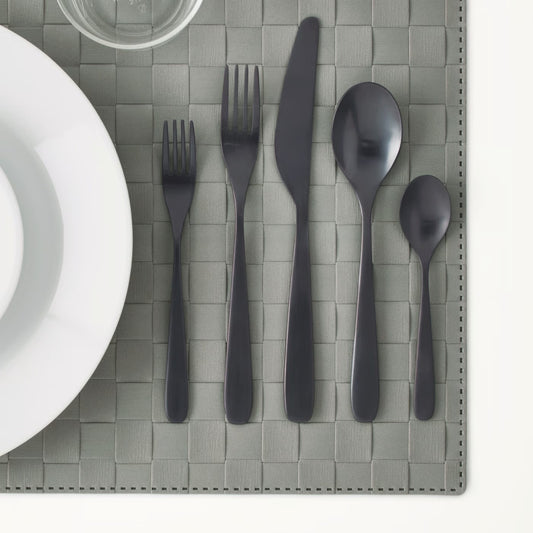 (20-piece) IKEA TILLAGD cutlery set, black