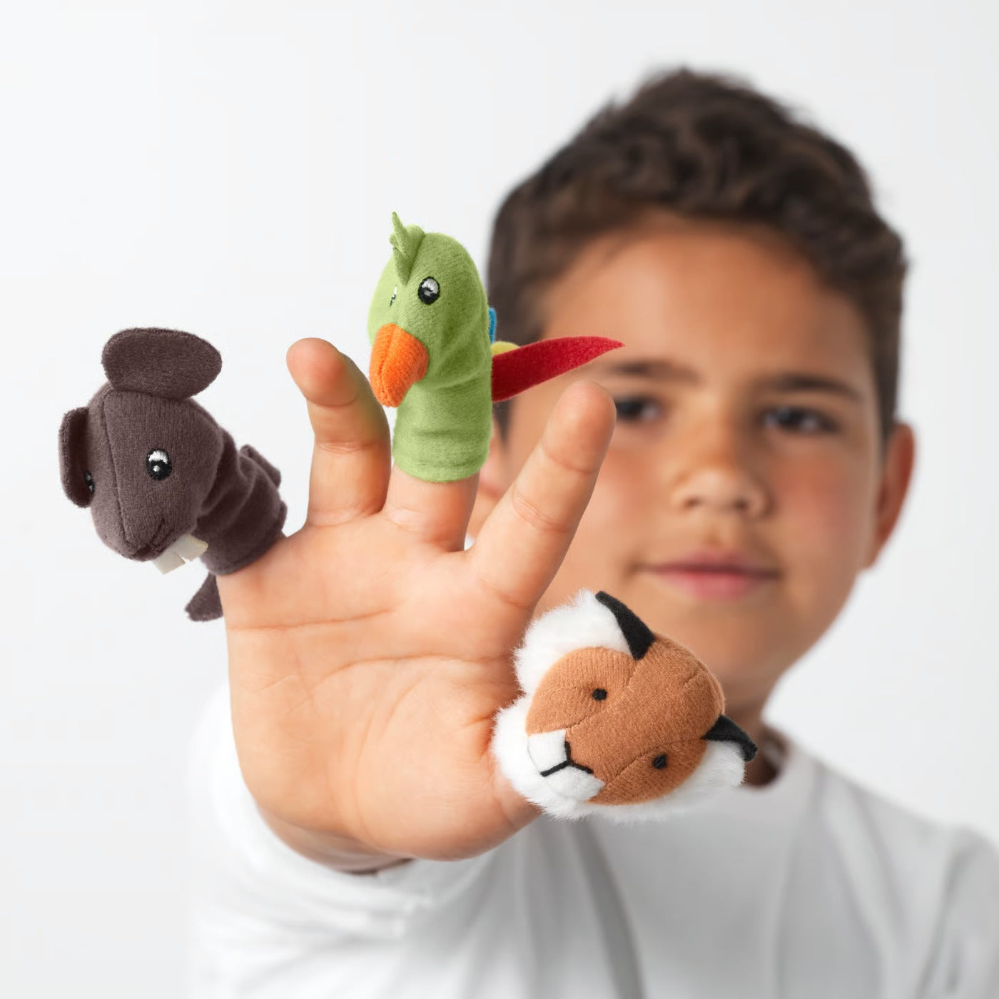 (10-Piece) IKEA TITTA DJUR Finger Puppets, Animal Characters for Kids - Mixed Colors