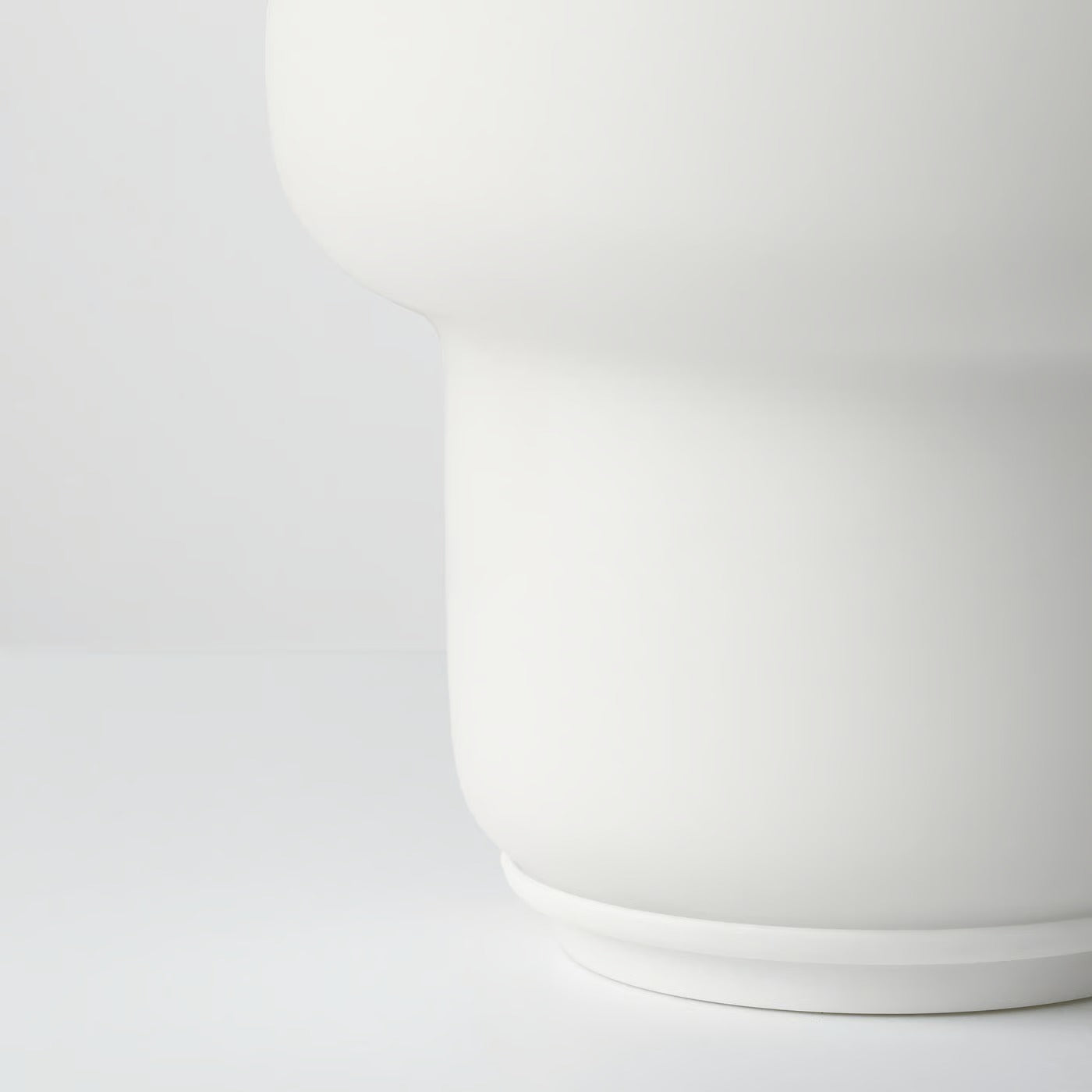 IKEA TOKABO Table lamp, glass opal white