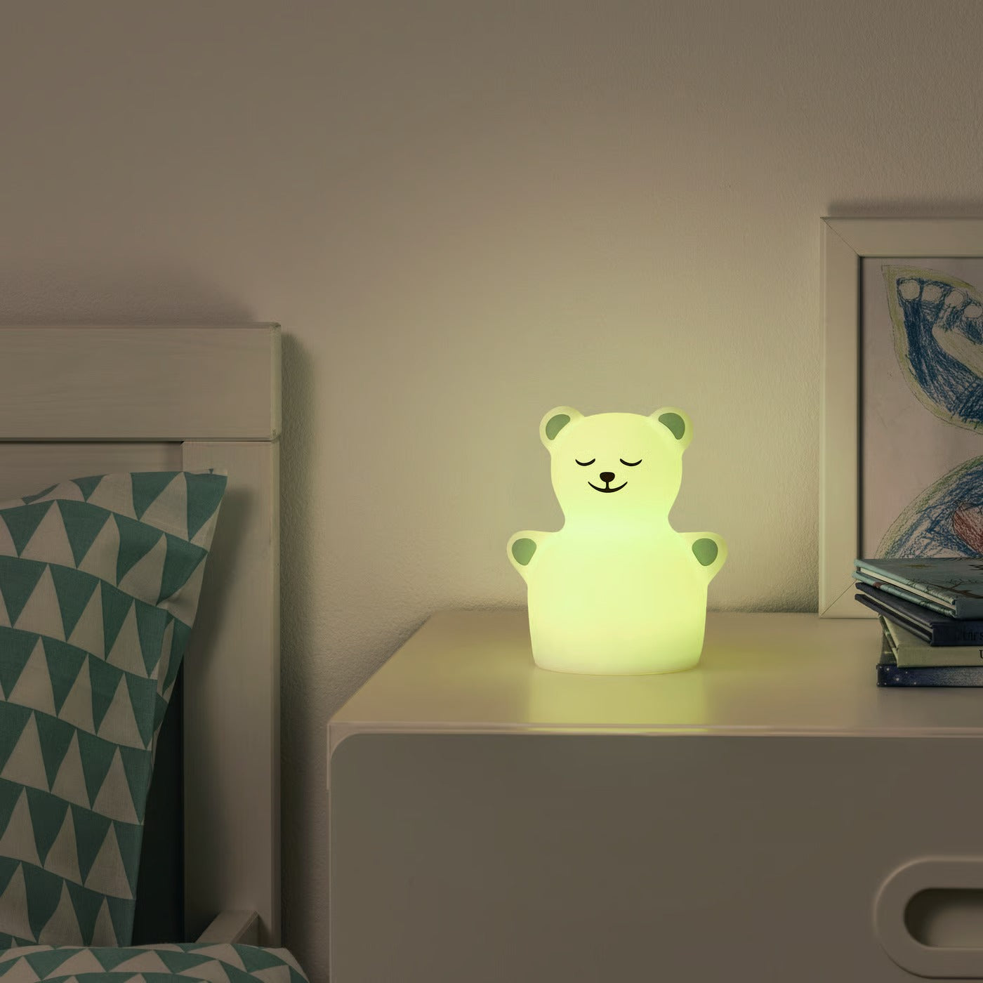 IKEA TÖVÄDER LED night light, bear battery operated
