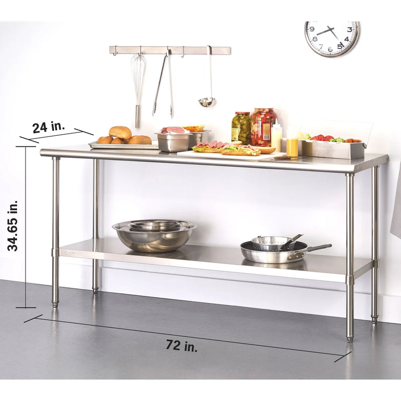 TRINITY EcoStorage Stainless-steel 182.8 cm (72 in.) Table