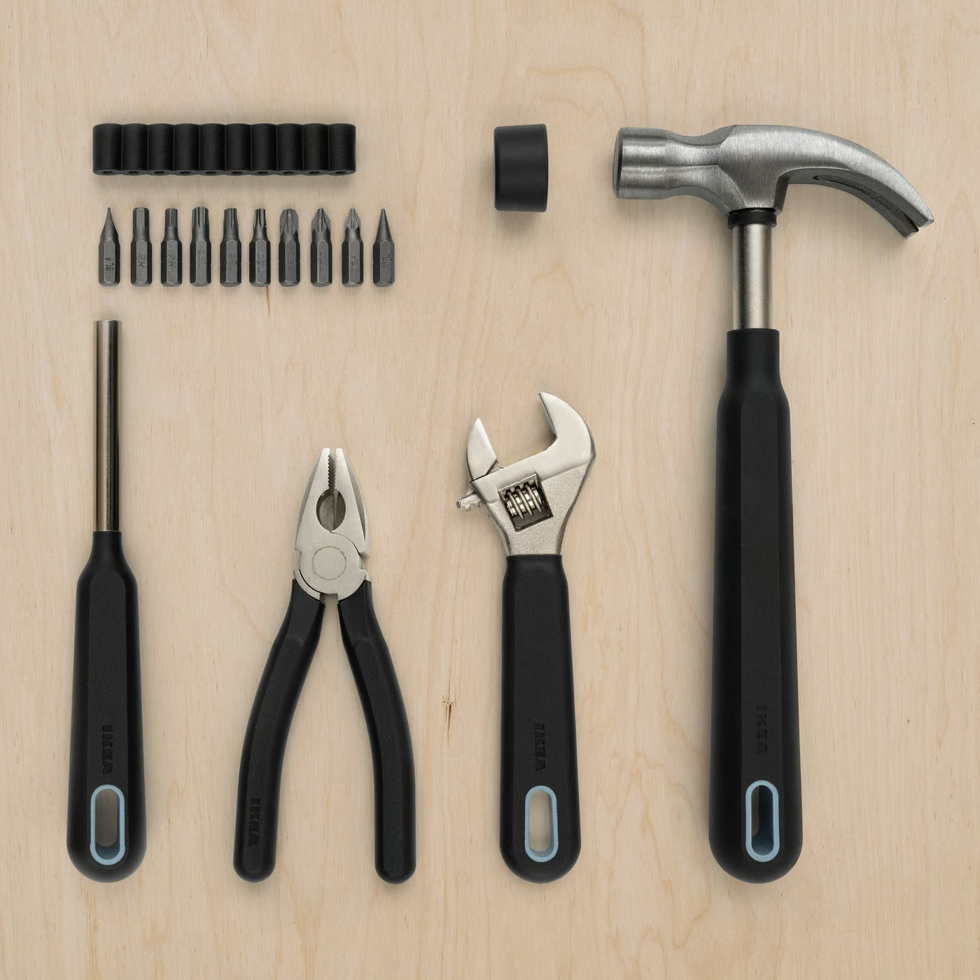 (15 Piece) IKEA TRIXIG Household Hand Tool Set with Storage Case