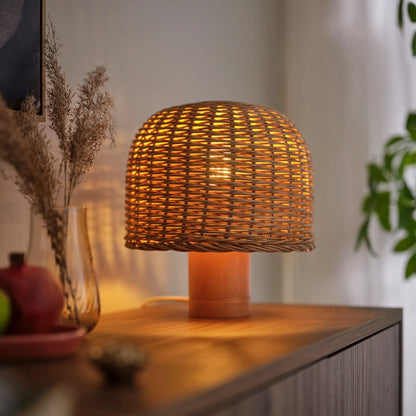 IKEA VATERBOM Table lamp, bamboo/rattan, 27 cm (11 ")