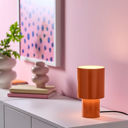 IKEA SPETSBOJ Dimmable Table Lamp, Orange, 22 cm