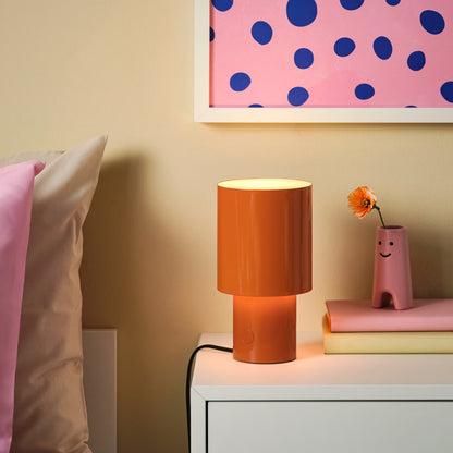 IKEA SPETSBOJ Dimmable Table Lamp, Orange, 22 cm