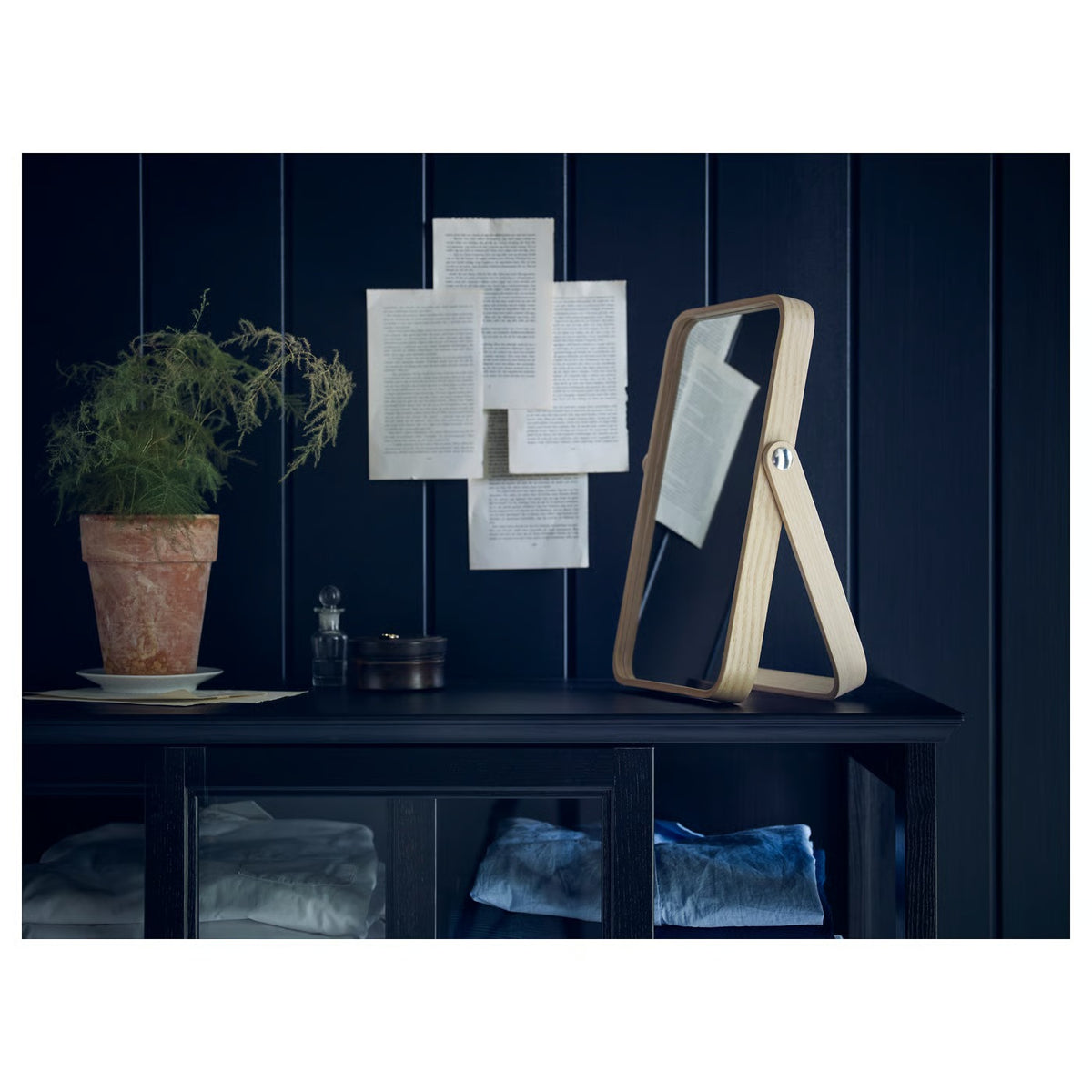 IKEA IKORNNES Table mirror, ash, 27x40 cm (10 5/8x15 3/4 ")
