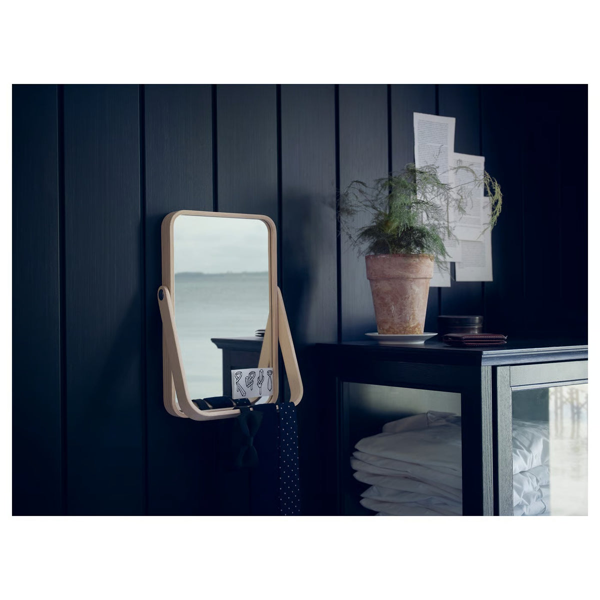 IKEA IKORNNES Table mirror, ash, 27x40 cm (10 5/8x15 3/4 ")