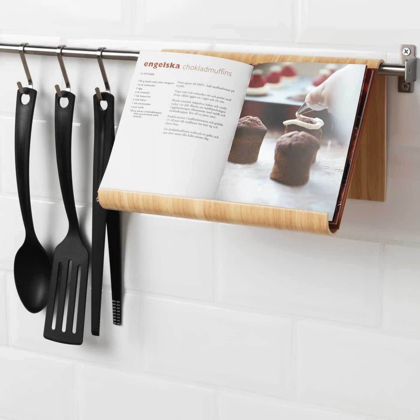 IKEA VIVALLA Tablet stand, bamboo, 26x17 cm (10 1/4x6 3/4 ")