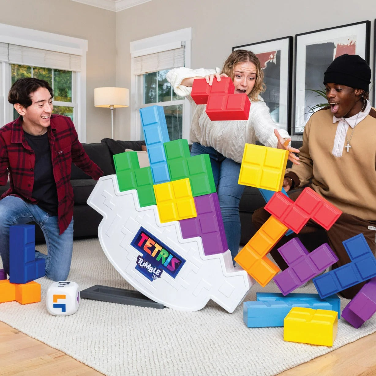 Tetris XL Tumble Tower Game – Giant 6ft Stacking Challenge for Indoor & Outdoor Play