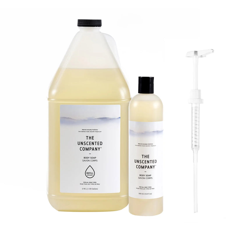 The Unscented Company Body Soap Wash + Refill