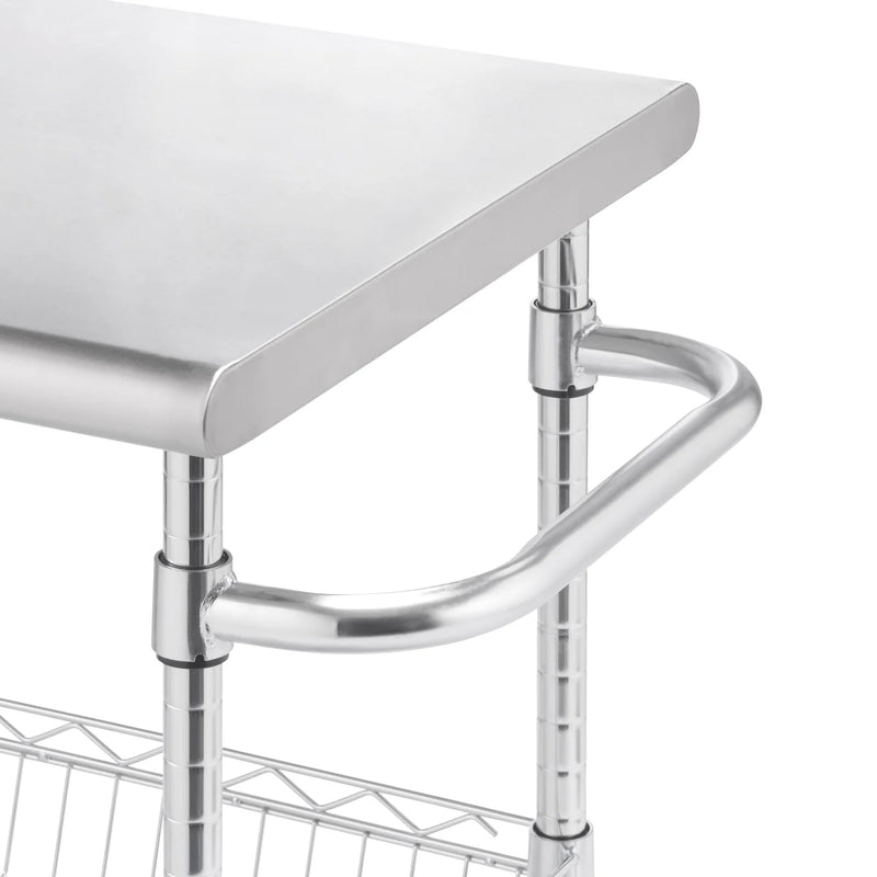 Trinity Stainless Steel Kitchen Cart 60.96cm (24in)