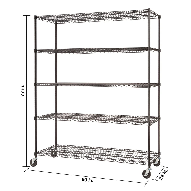 Trinity 5-Tier 60 in Wire Racks