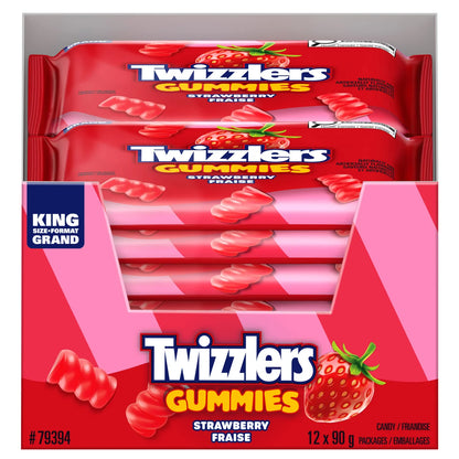 Twizzlers Gummies Strawberry Candies 12 × 90 g