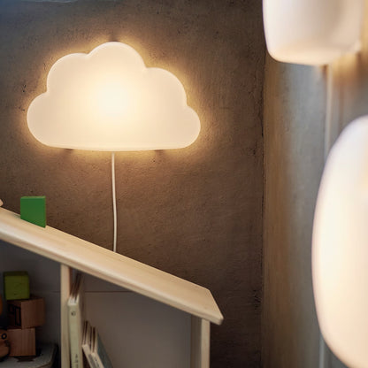 IKEA UPPLYST Cloud-Shaped LED Wall Lamp for Kids – White