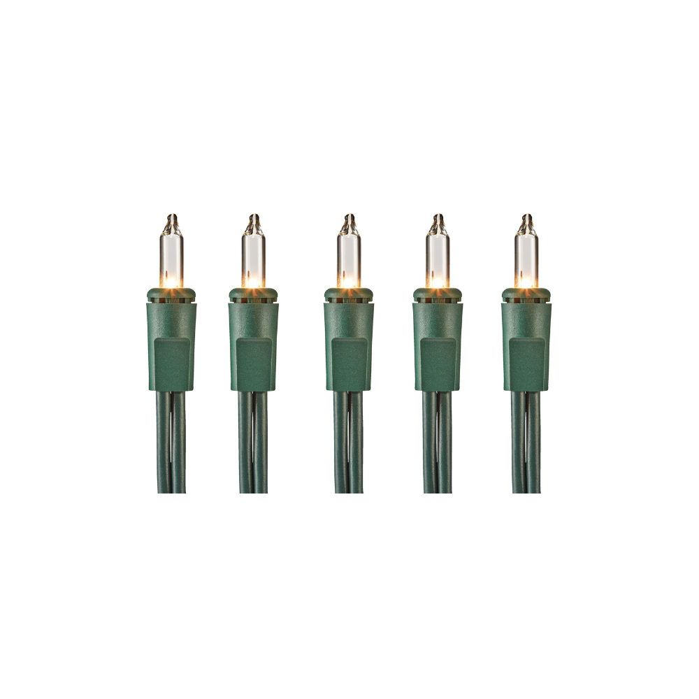 100 Clear Mini Christmas Lights 23-ft