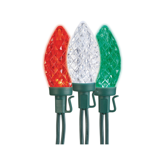 NOMA Outdoor LED, Red/Green/White, 24 Bulbs
