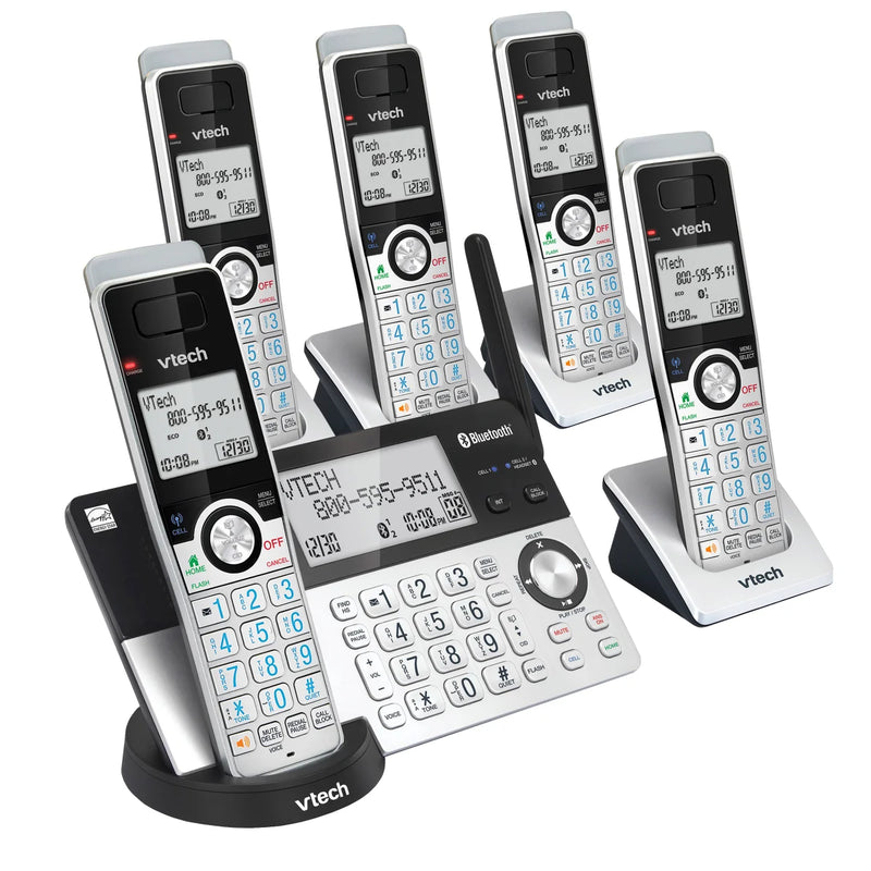 V-Tech 5-handset Phone System with Connect to Cell (Model  IS8128-5)