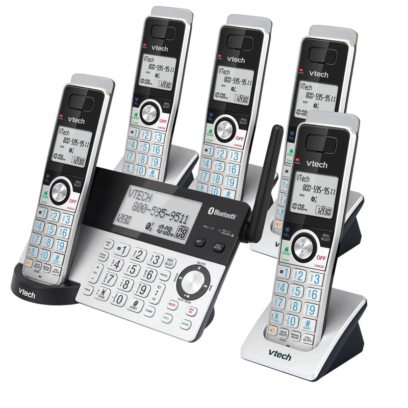 V-Tech 5-handset Phone System with Connect to Cell (Model  IS8128-5)