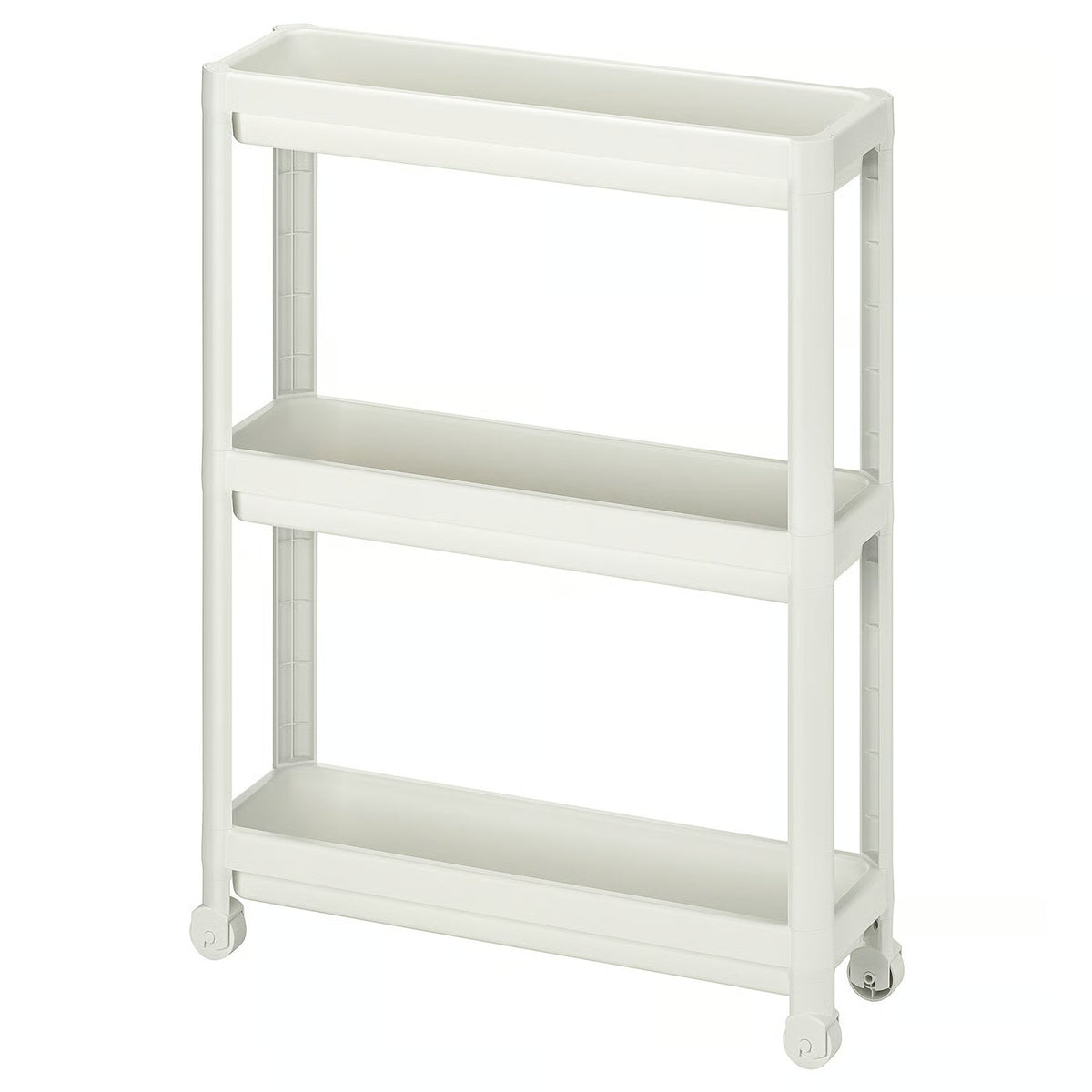 IKEA VESKEN Cart, white, 54x18x71 cm (21 1/4x7 1/8x28 ")