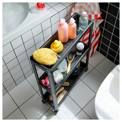 IKEA VESKEN Cart, black, 54x18x71 cm (21 1/4x7 1/8x28 ")