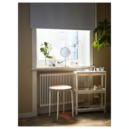 IKEA VESKEN Cart, white, 54x18x71 cm (21 1/4x7 1/8x28 ")