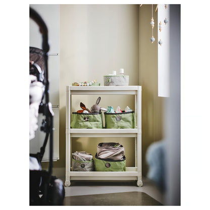 IKEA VESKEN Cart, white, 54x18x71 cm (21 1/4x7 1/8x28 ")