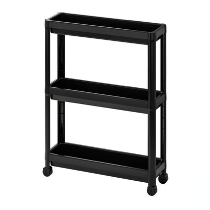 IKEA VESKEN Cart, black, 54x18x71 cm (21 1/4x7 1/8x28 ")