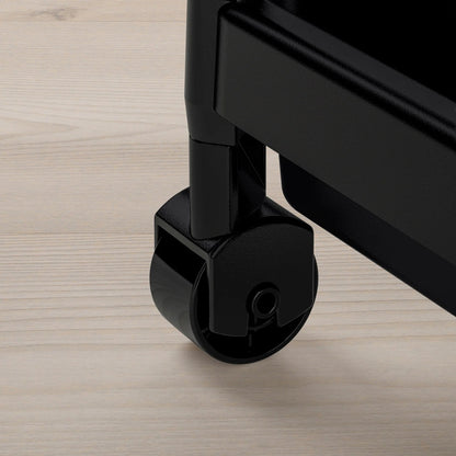 IKEA VESKEN Cart, black, 54x18x71 cm (21 1/4x7 1/8x28 ")
