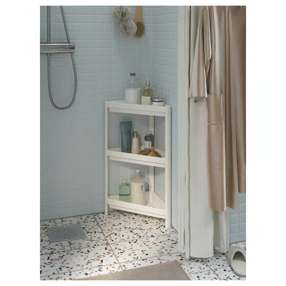 IKEA VESKEN Corner Shelf Unit – White