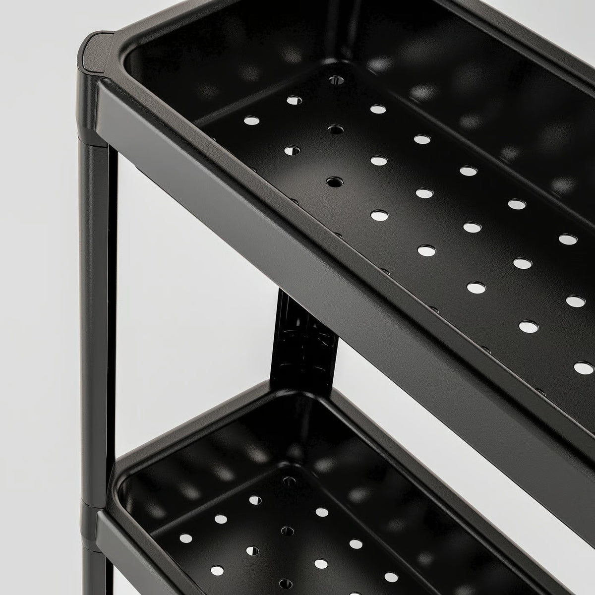 IKEA VESKEN Cart, black, 54x18x71 cm (21 1/4x7 1/8x28 ")
