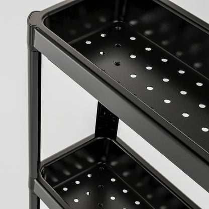 IKEA VESKEN Cart, black, 54x18x71 cm (21 1/4x7 1/8x28 ")