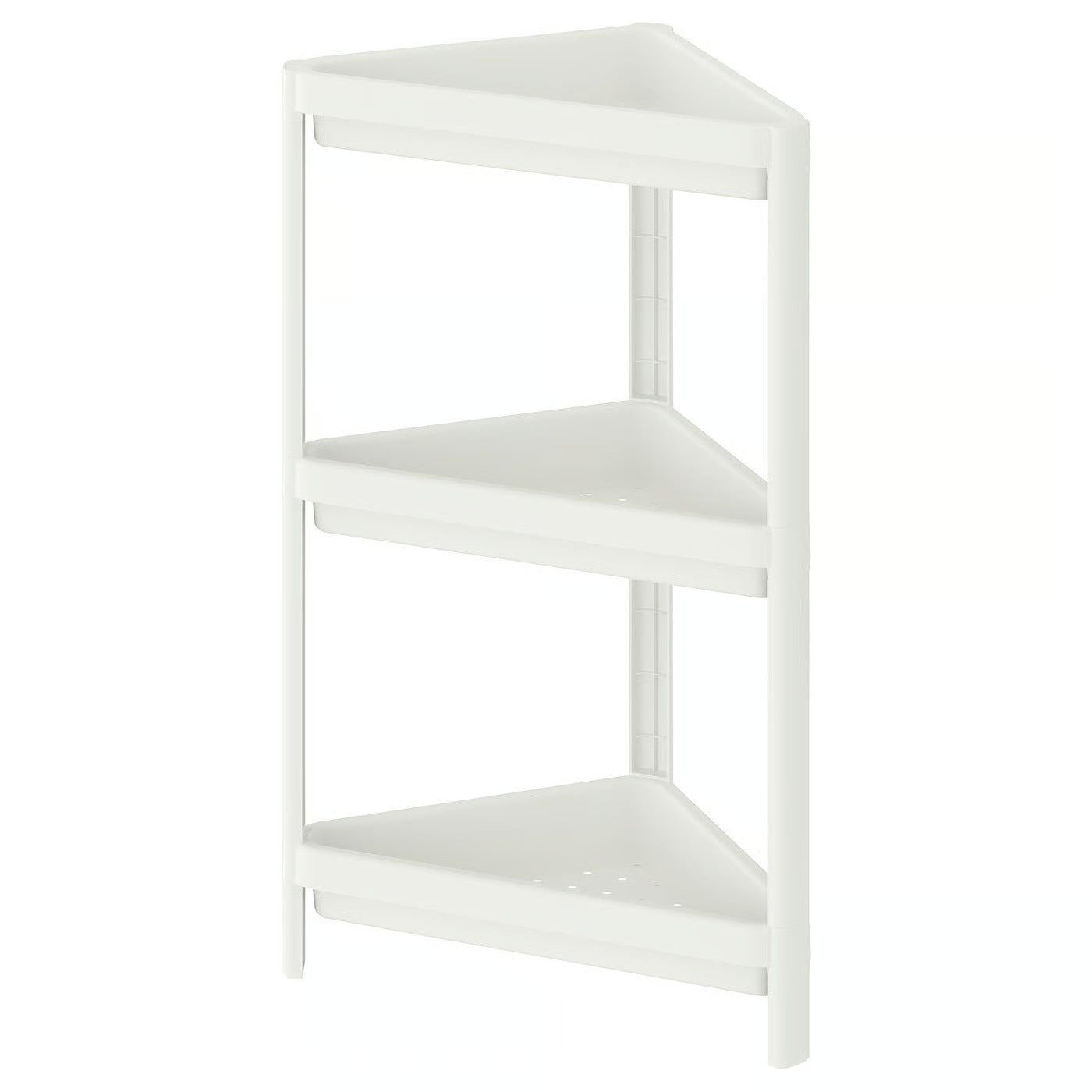 IKEA VESKEN Corner Shelf Unit – White