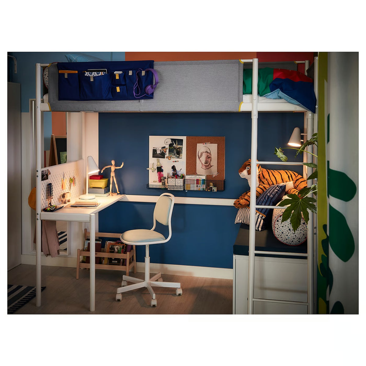 IKEA VITVAL Desk top, white, Twin