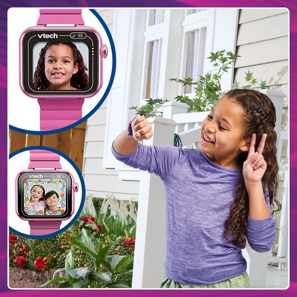 Montre connectée VTech KidiZoom SE bilingue - Rose