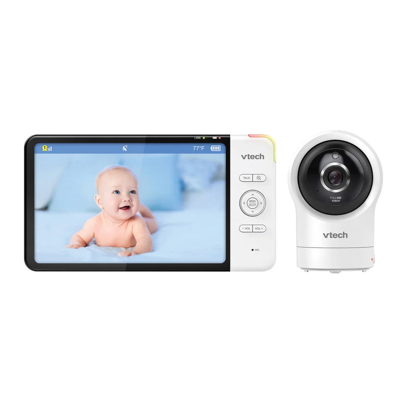 Moniteur Wi-Fi intelligent VTech avec écran 7 pouces et caméra HD panoramique et inclinable à 360°