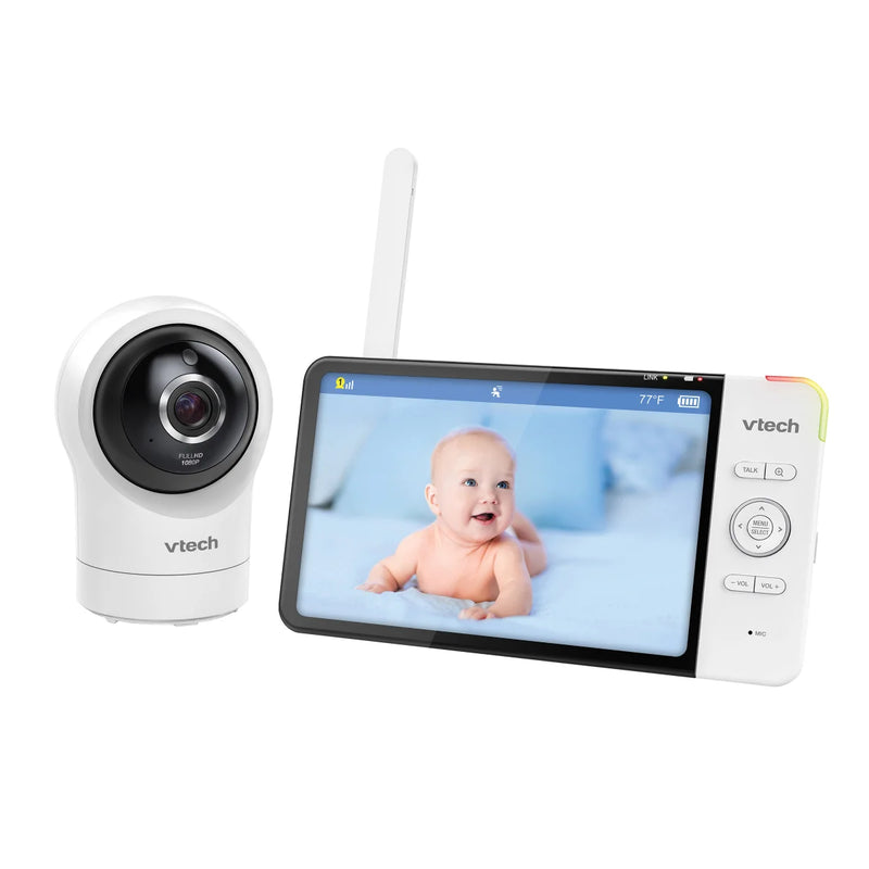 Moniteur Wi-Fi intelligent VTech avec écran 7 pouces et caméra HD panoramique et inclinable à 360°