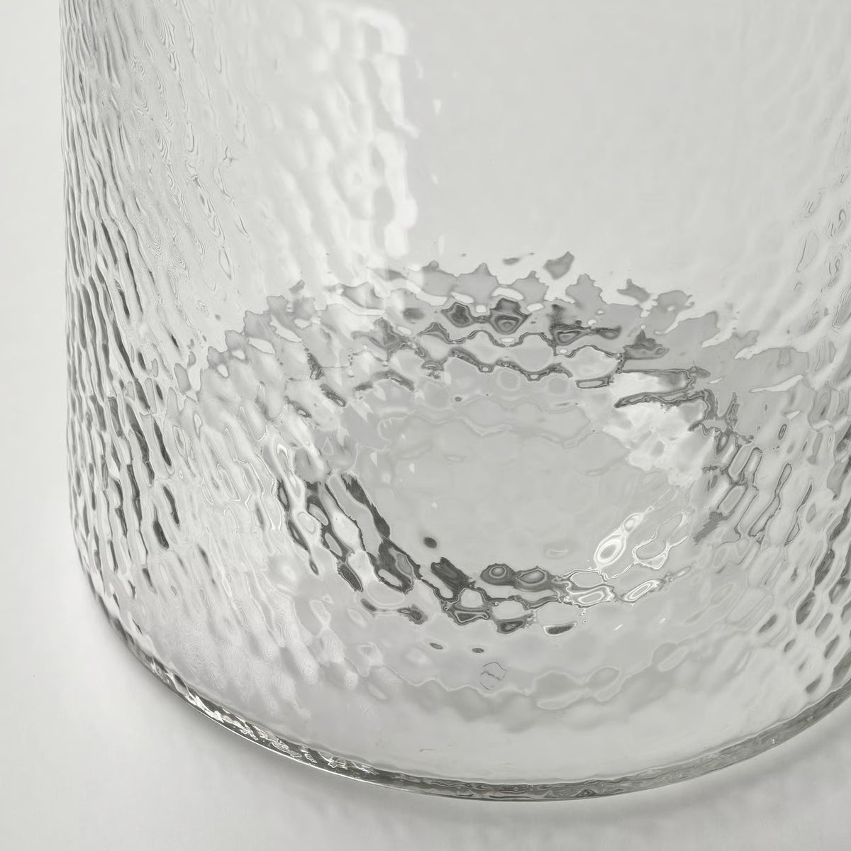 IKEA KONSTFULL Vase, clear glass/patterned, 26 cm (10 ¼ ")