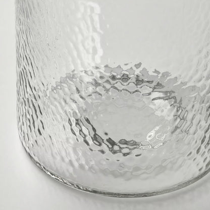 IKEA KONSTFULL Vase, clear glass/patterned, 26 cm (10 ¼ ")