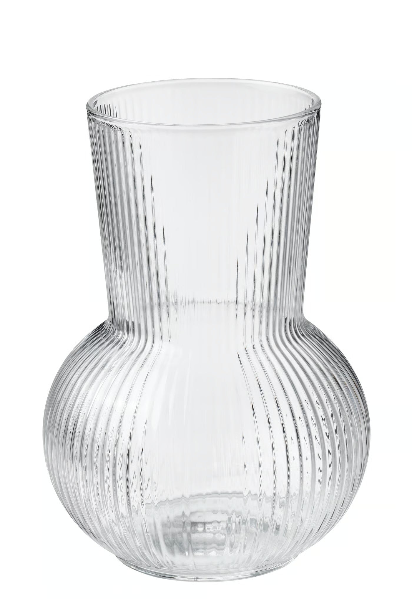 IKEA PADRAG Vase, clear glass, 17 cm (6 ¾ ")