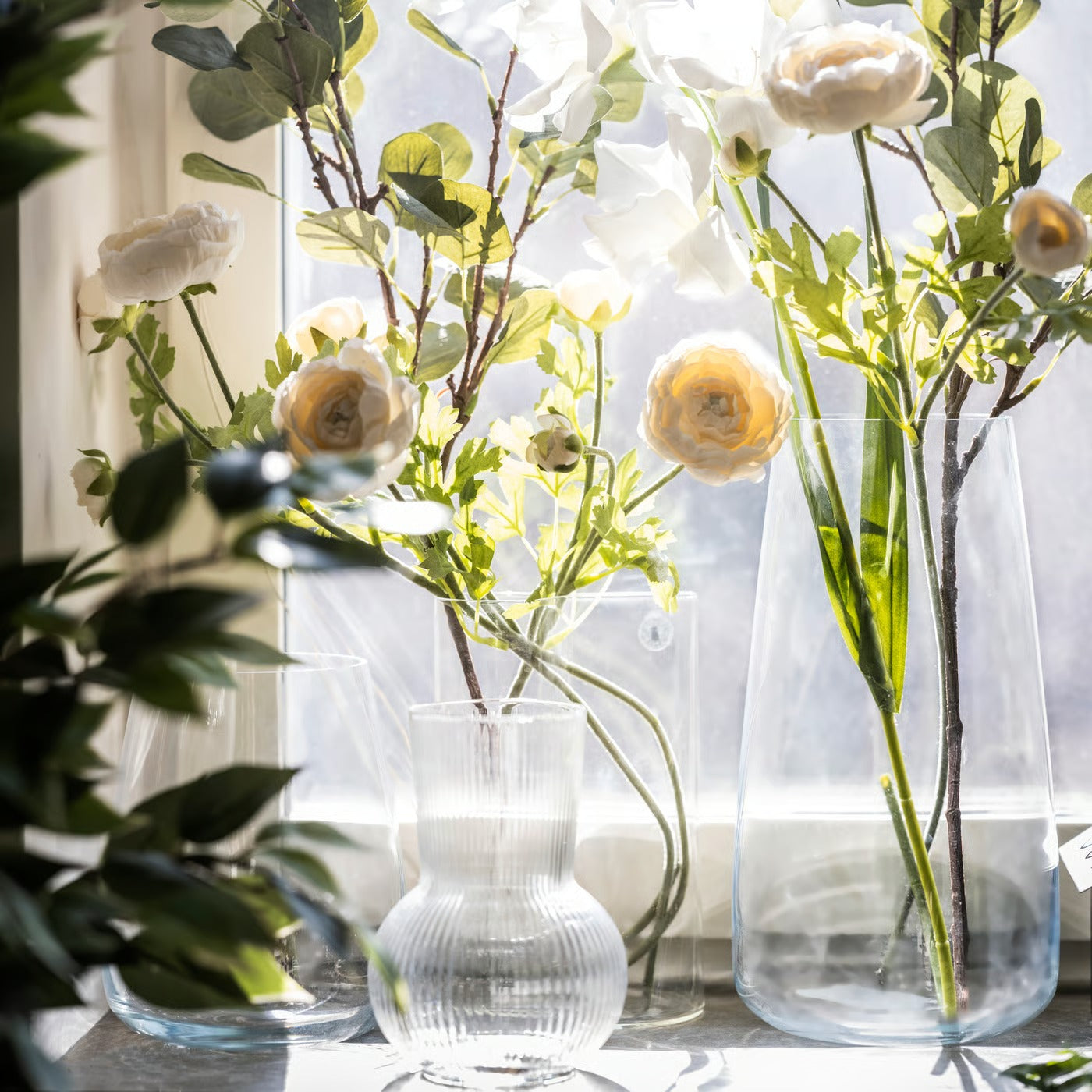 IKEA PADRAG Vase, clear glass, 17 cm (6 ¾ ")