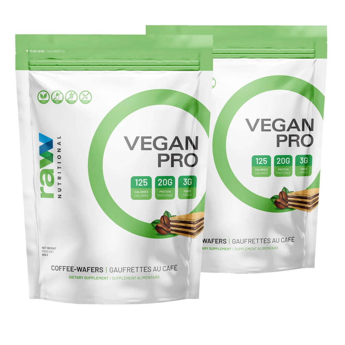 Vegan Pro Plant-Based Protein Powder, 2 x 908 g