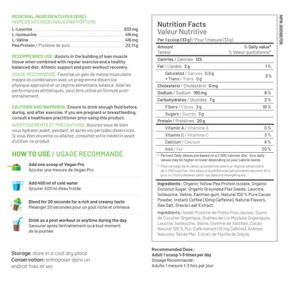 Vegan Pro Plant-Based Protein Powder, 2 x 908 g