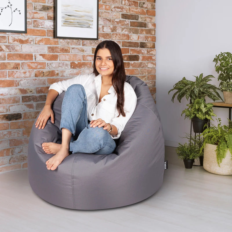 Fauteuil poire Vista | Gris