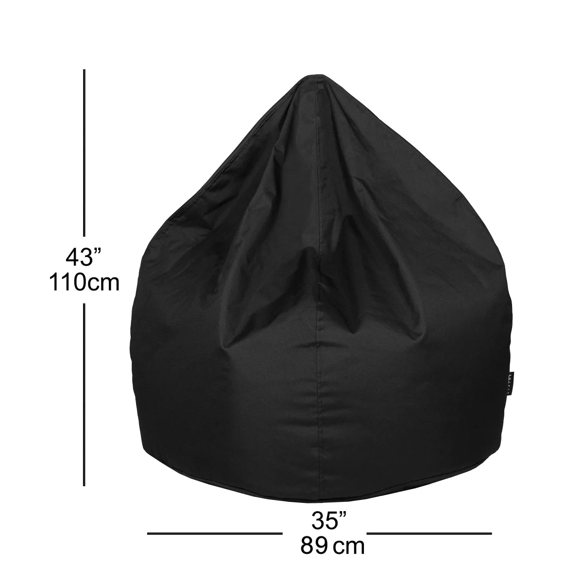 Vista Bean Bag Chair | Black