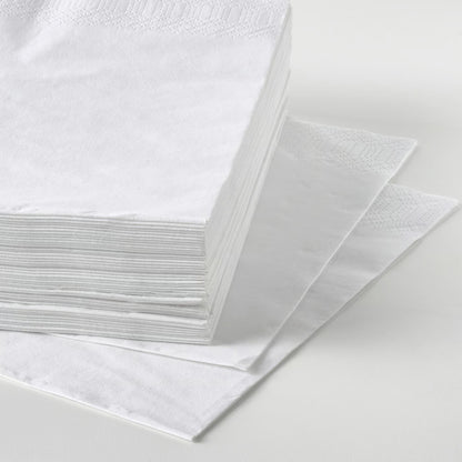 (200 PACK) IKEA Paper Napkins – 40 × 40 cm -  White